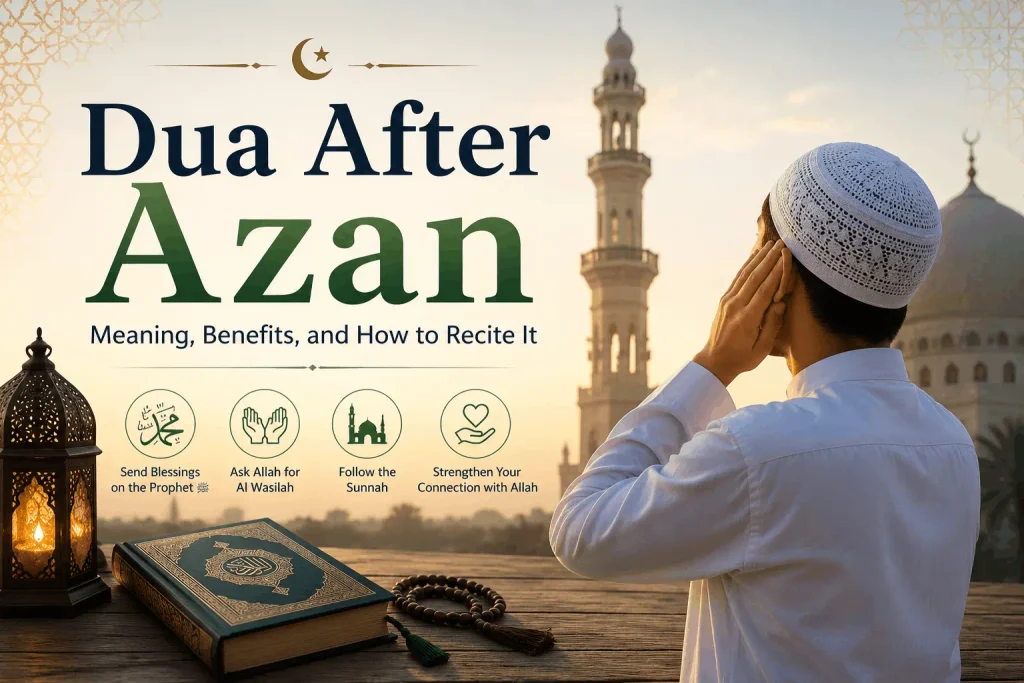 Dua After Azan in Arabic with English meaning